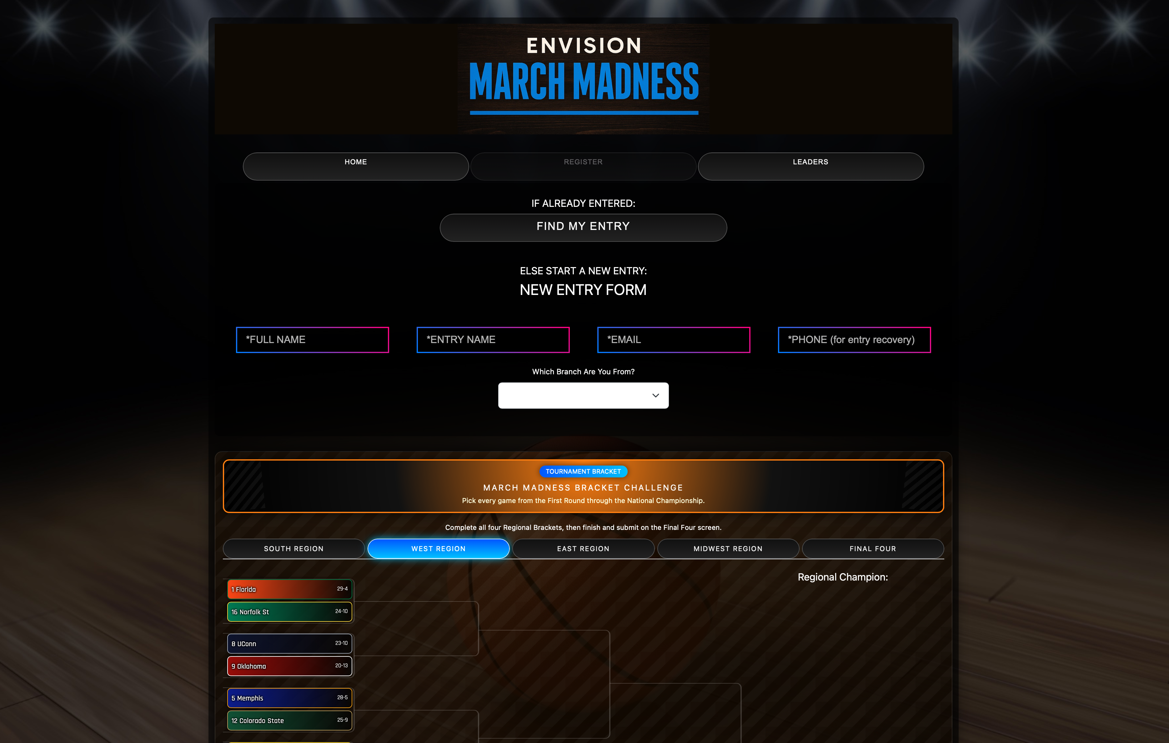 March Madness Bracket Contest
