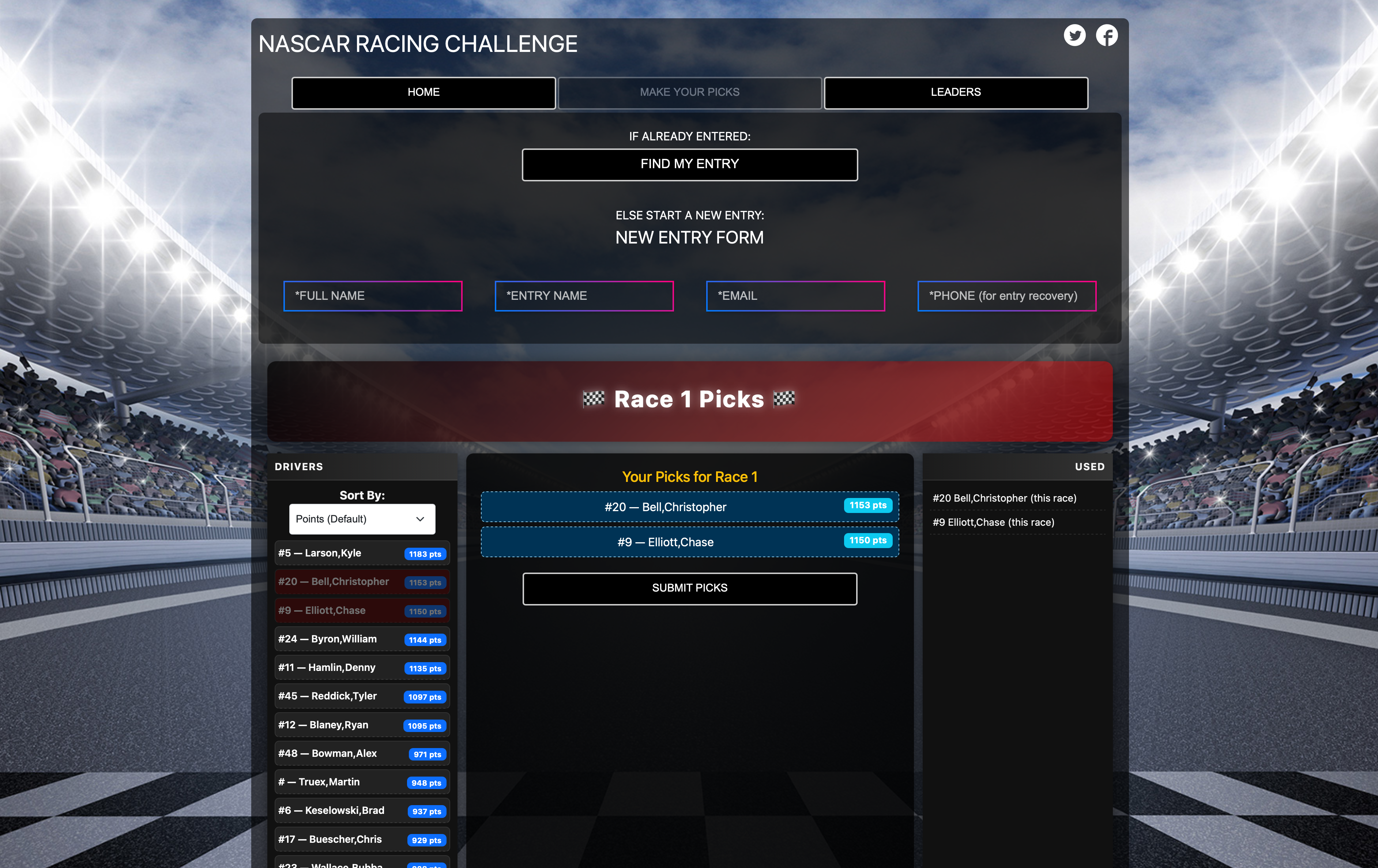 NASCAR Elimination Challenge