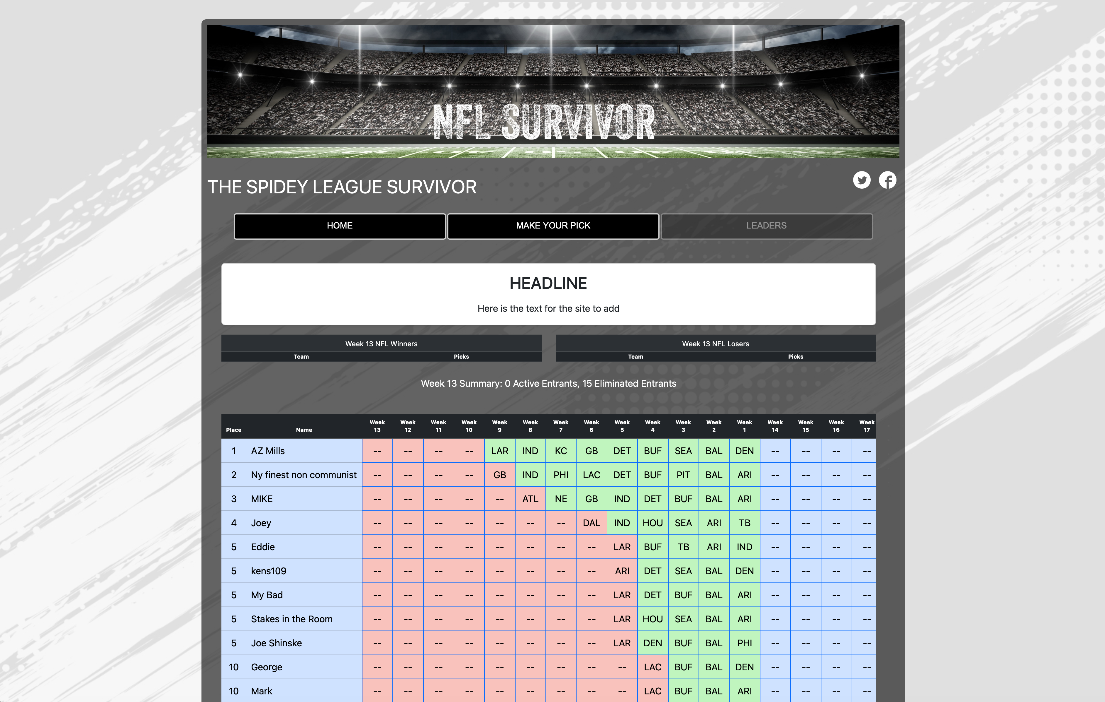 NFL Survivor